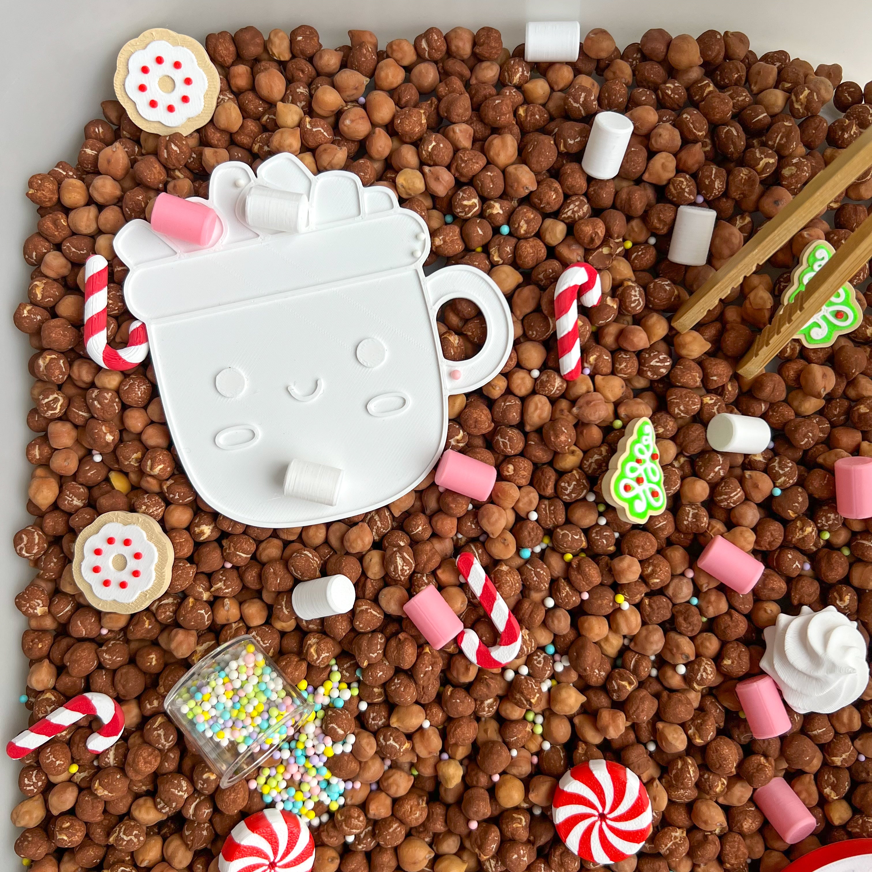 Hot Chocolate Sensory Bin Filler!