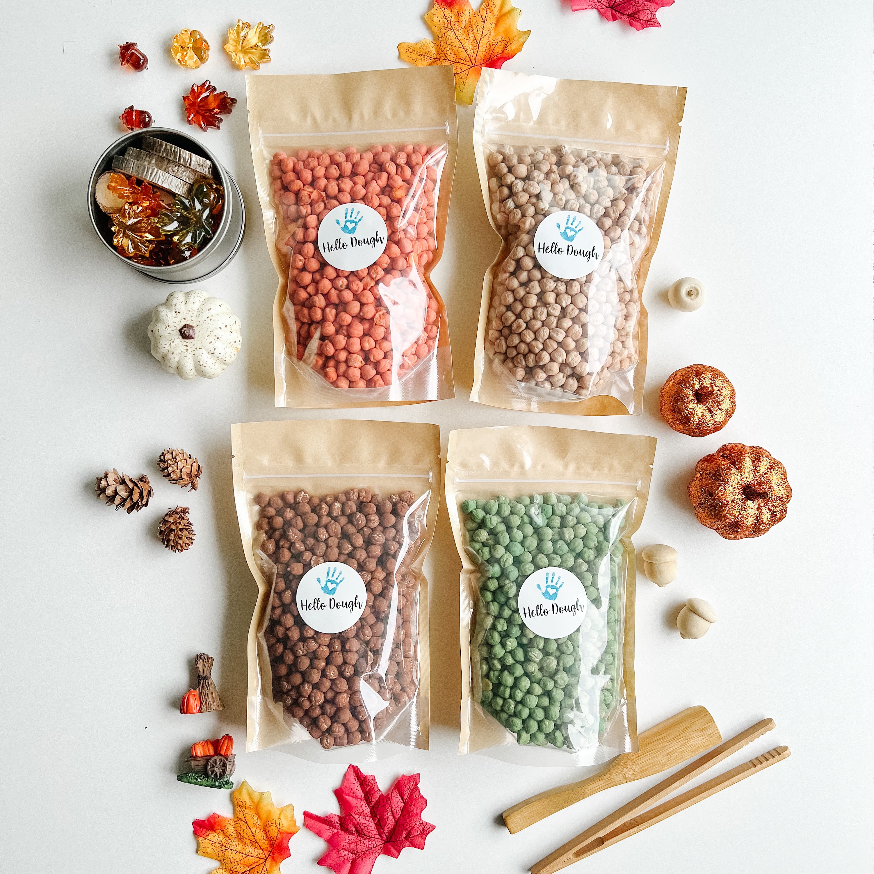 Fall Sensory Bin Filler (Chickpeas)